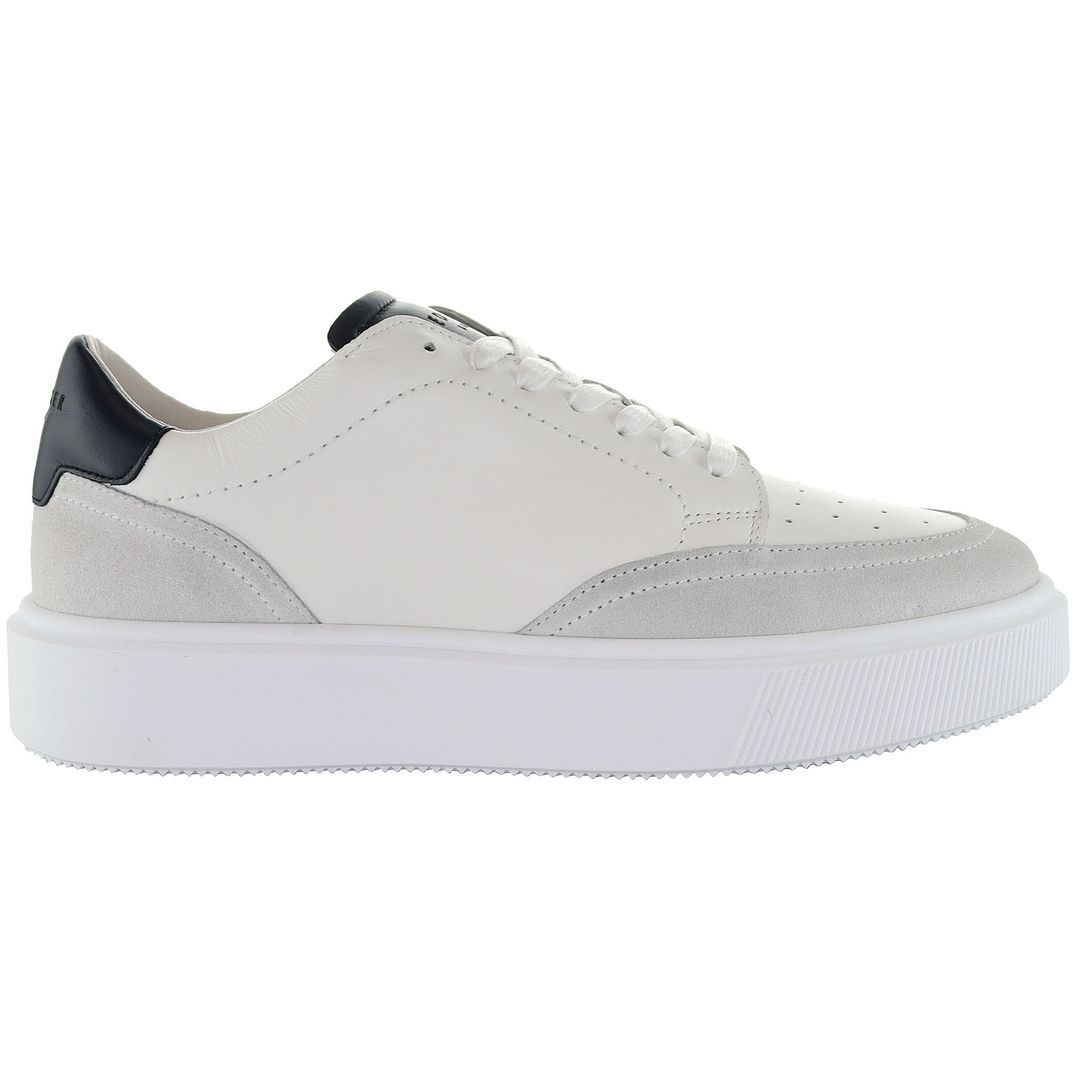 Moderne Low-Profile Leder Court Sneaker