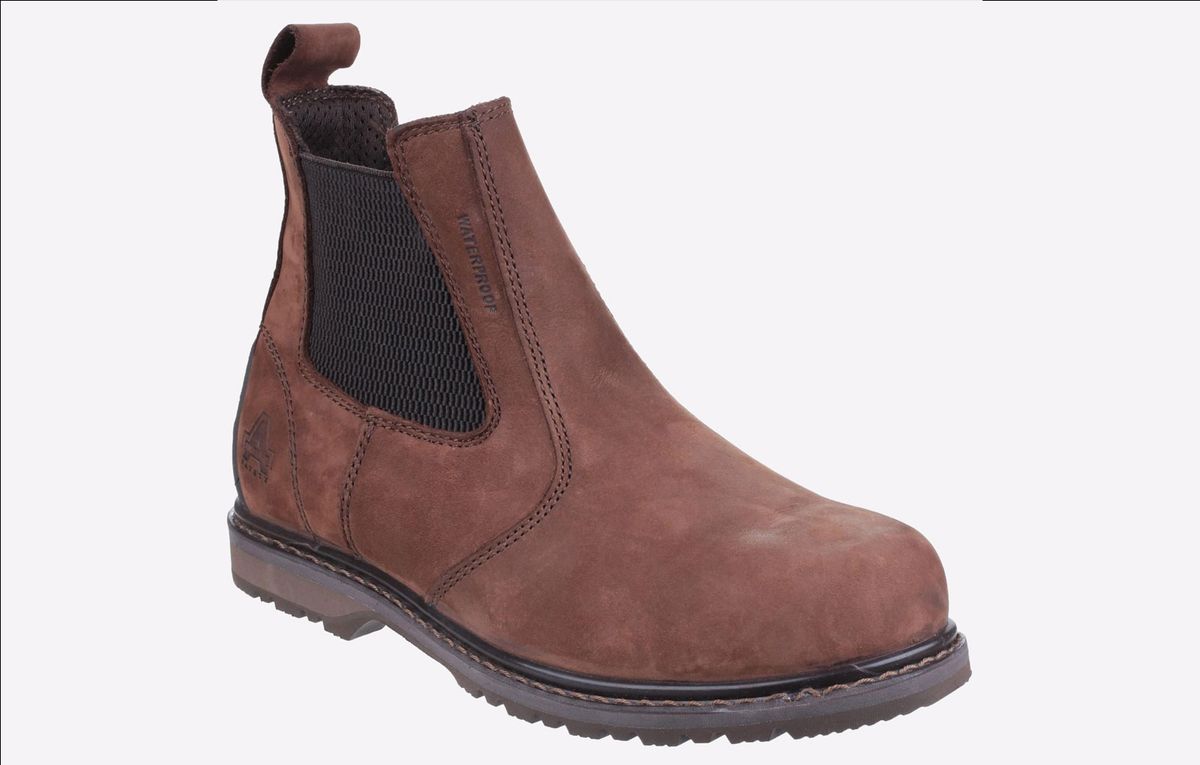 Wasserdichte Chelsea-Sicherheitsstiefel aus Leder