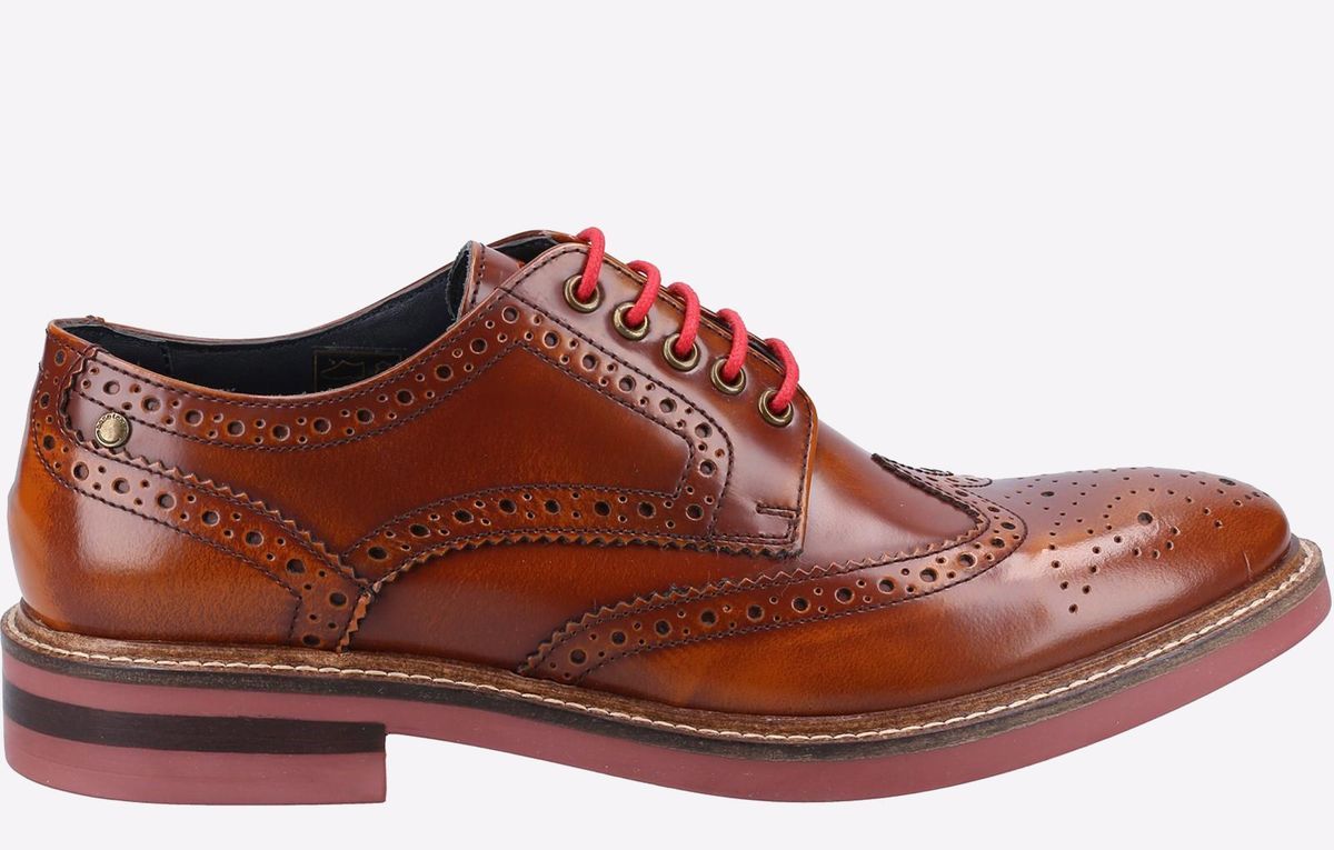 Base London Woburn Hi-Shine Brogue Leder Herren
