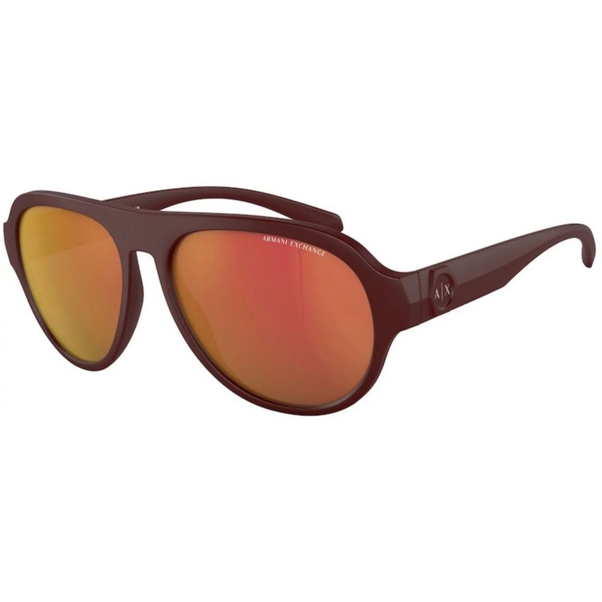 Pilotenbrille mit braunem Rahmen