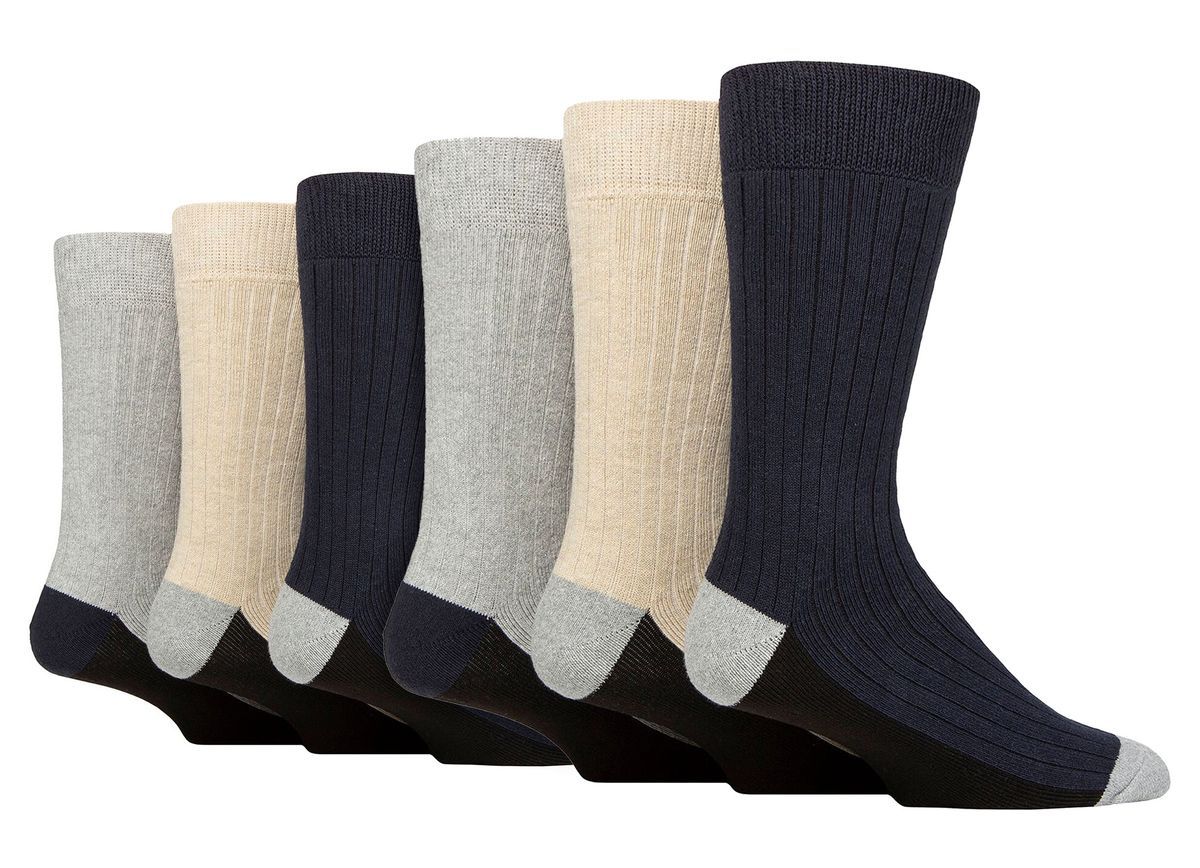 6er-Pack Herren-Stiefelsocken | Wildfeet | Baumwollsocken zum Wandern, Spazierengehen & Laufen - Multi