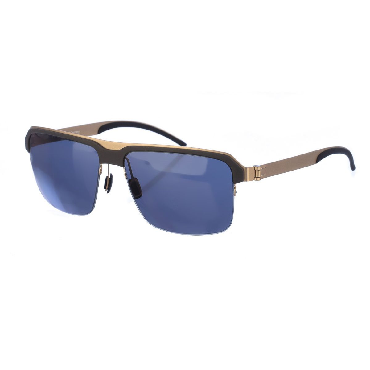 Rechteckige Sonnenbrille mit Metallrahmen