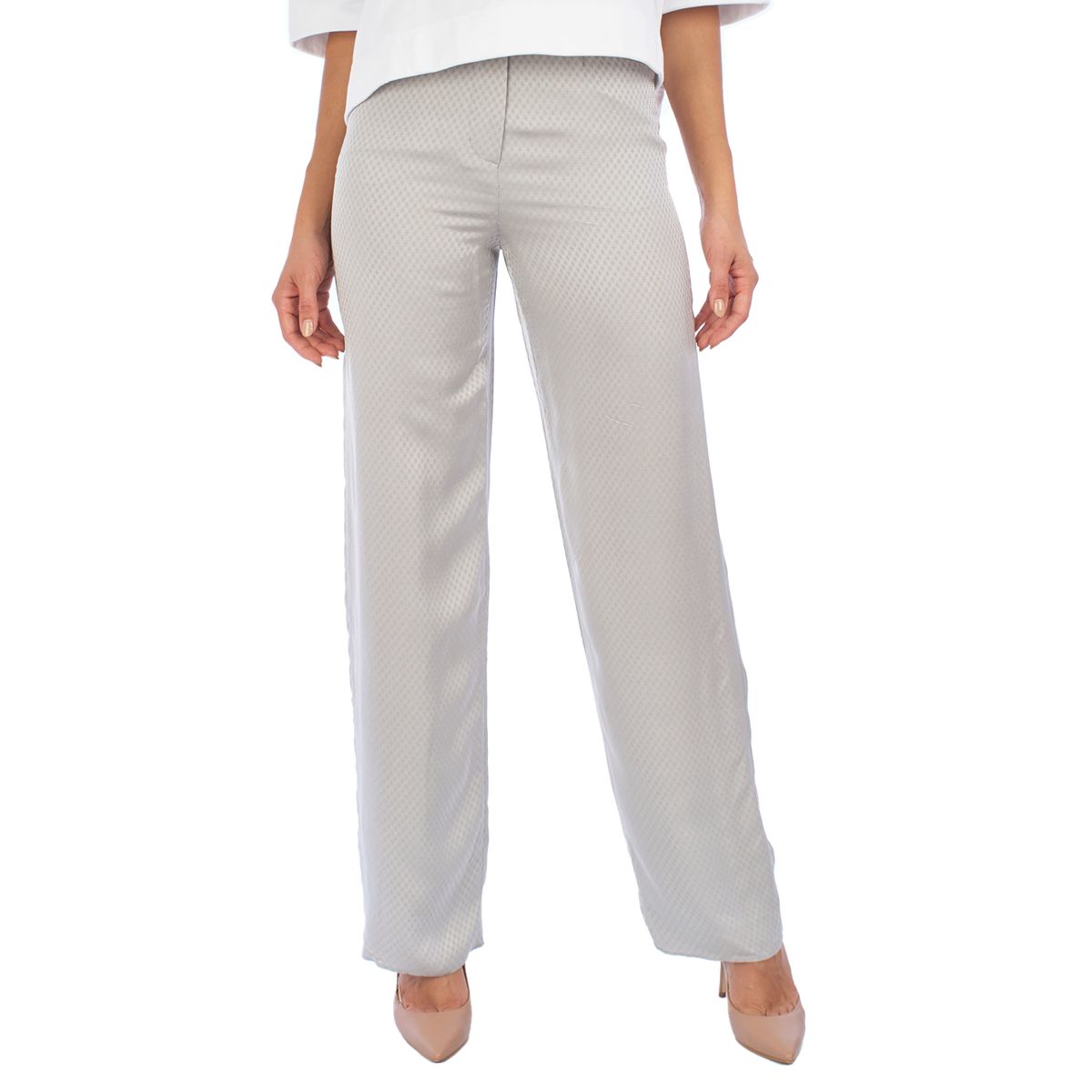 Jacquard-Palazzo-Hose für Damen