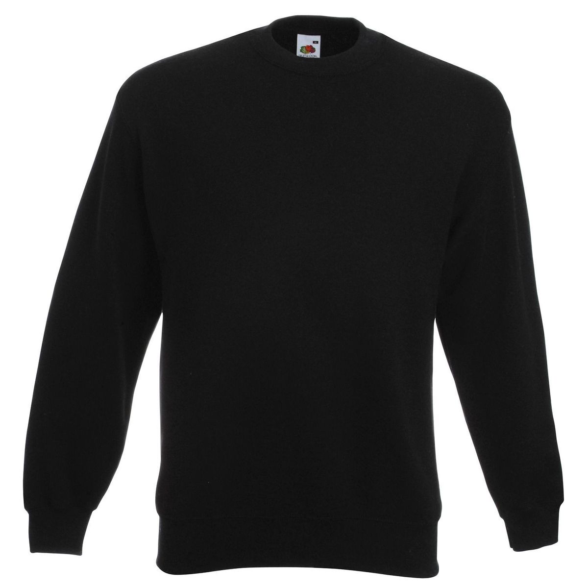 Klassisches Rundhals-Sweatshirt mit Rippstrick