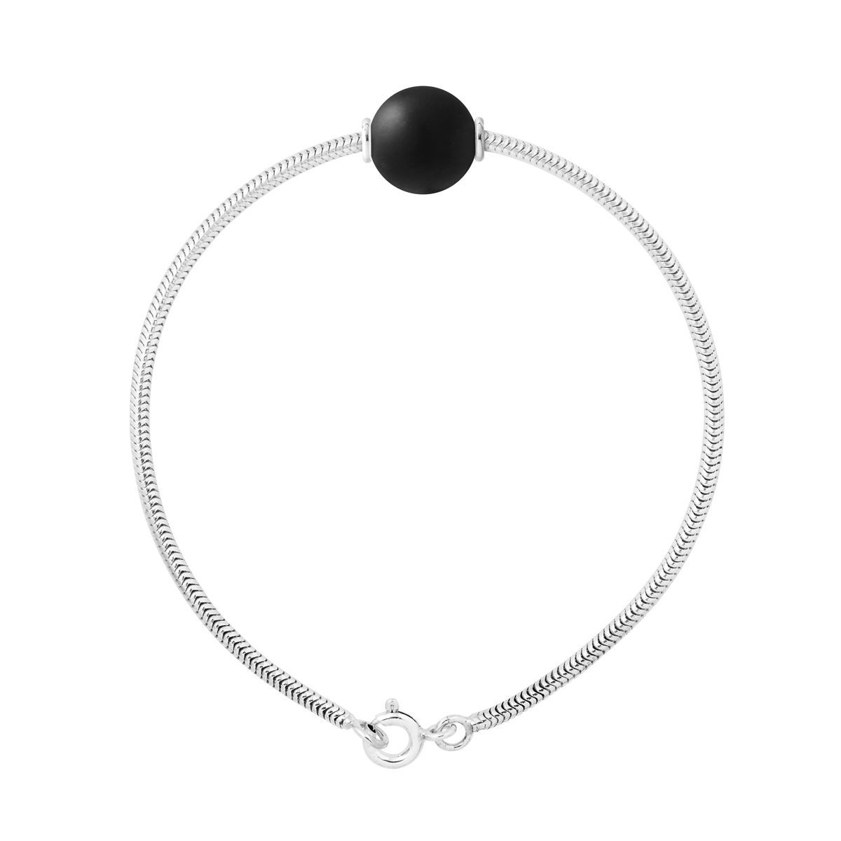 Sterlingsilber Armband mit Onyx Perle