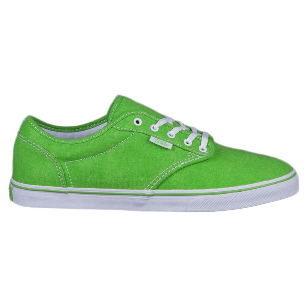 Damen grüne Segeltuchschuhe Sneakers