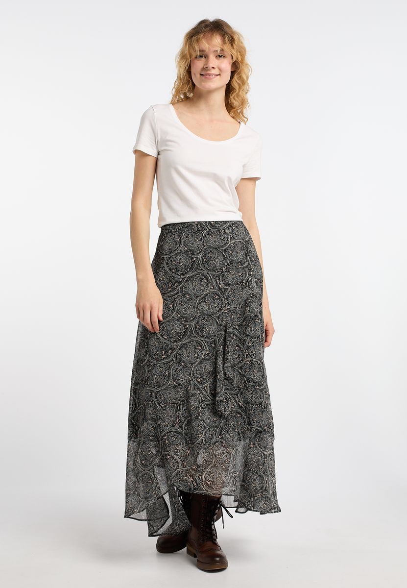 Luftiger Maxirock mit Paisley-Muster