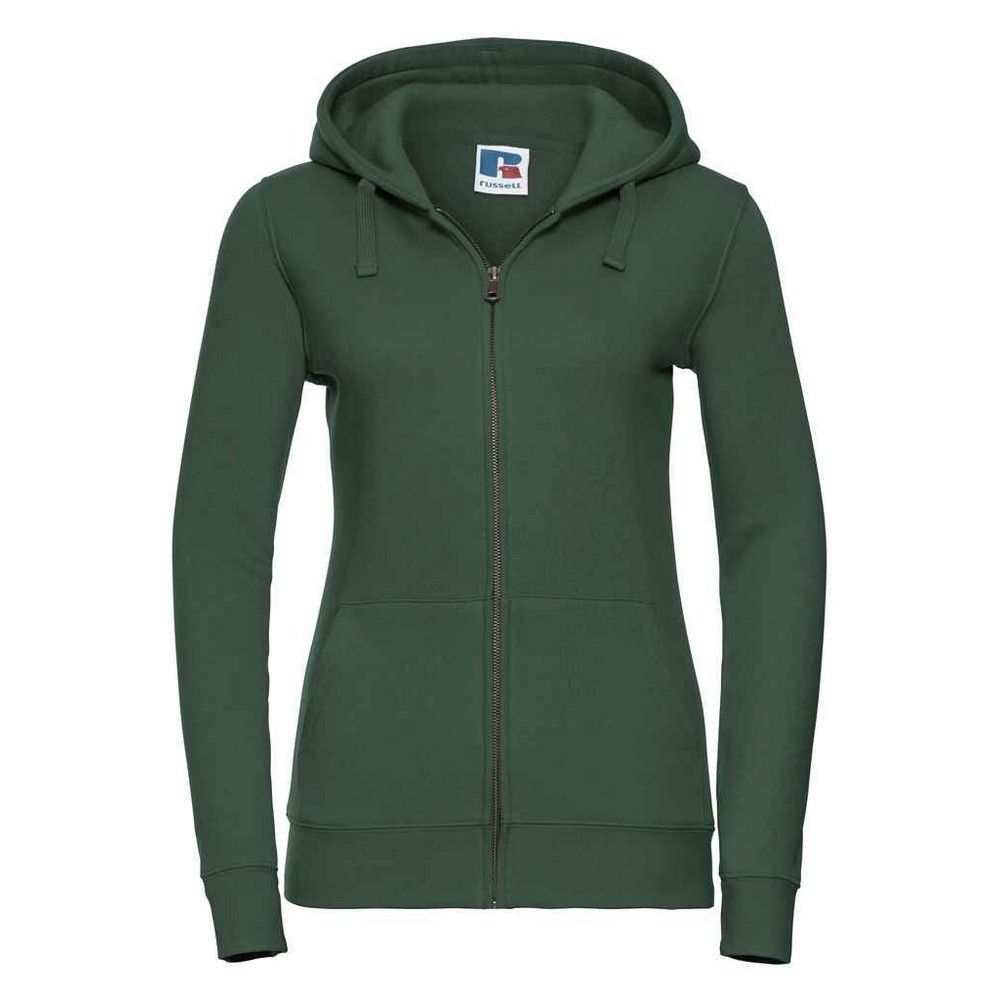 Fleece-Kapuzenpullover mit Reißverschluss für Damen