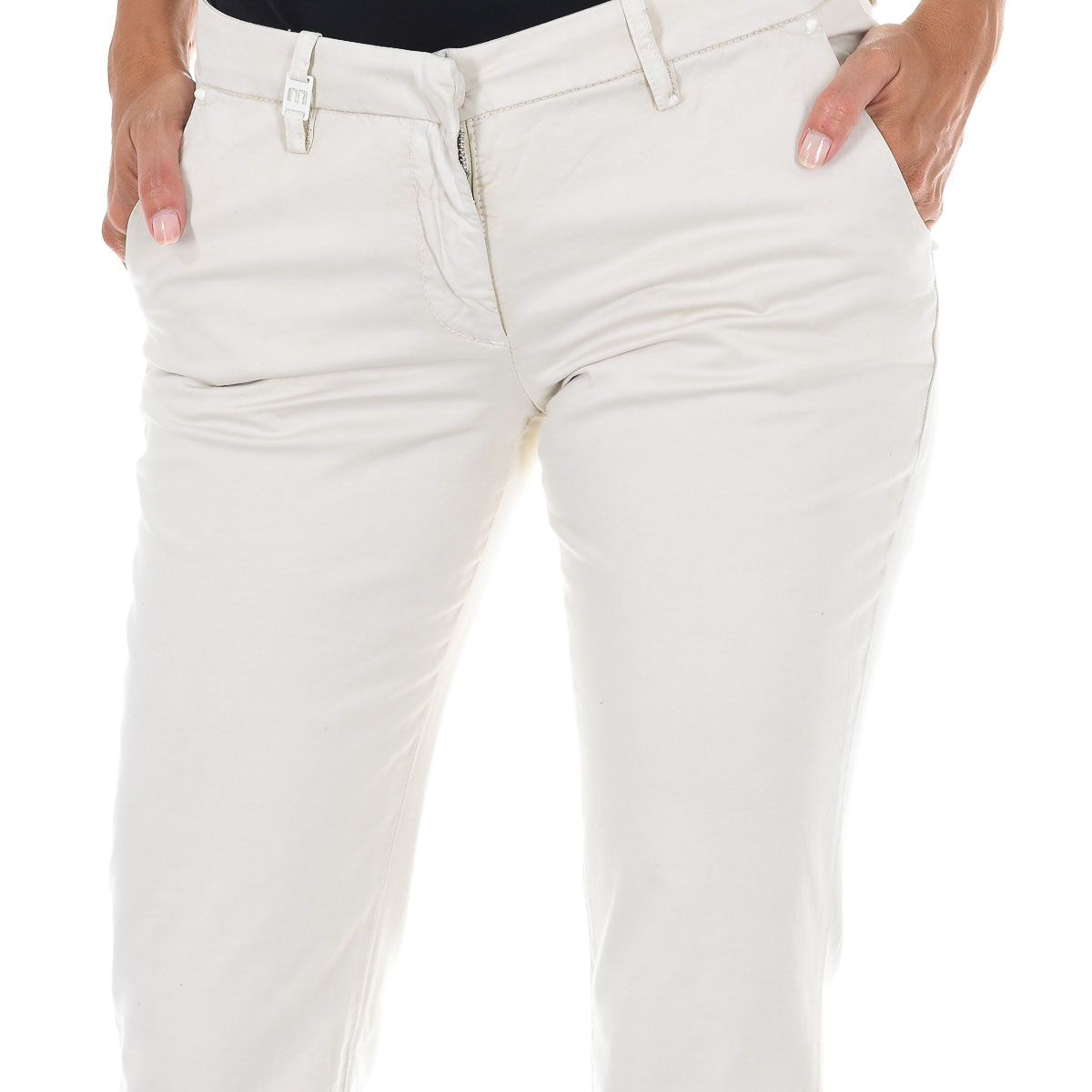 Klassische Chino-Hose mit geradem Bein