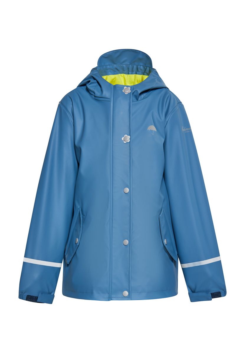 Blaue wasserdichte Regenjacke für Kinder