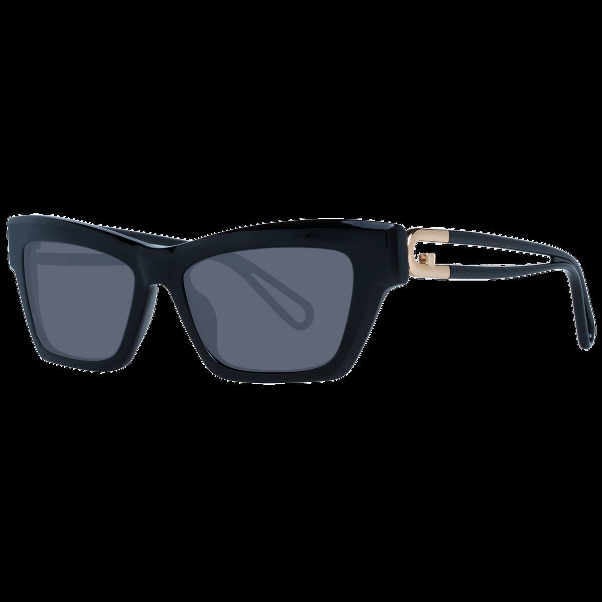 Cat-Eye Sonnenbrille mit goldenem Akzent