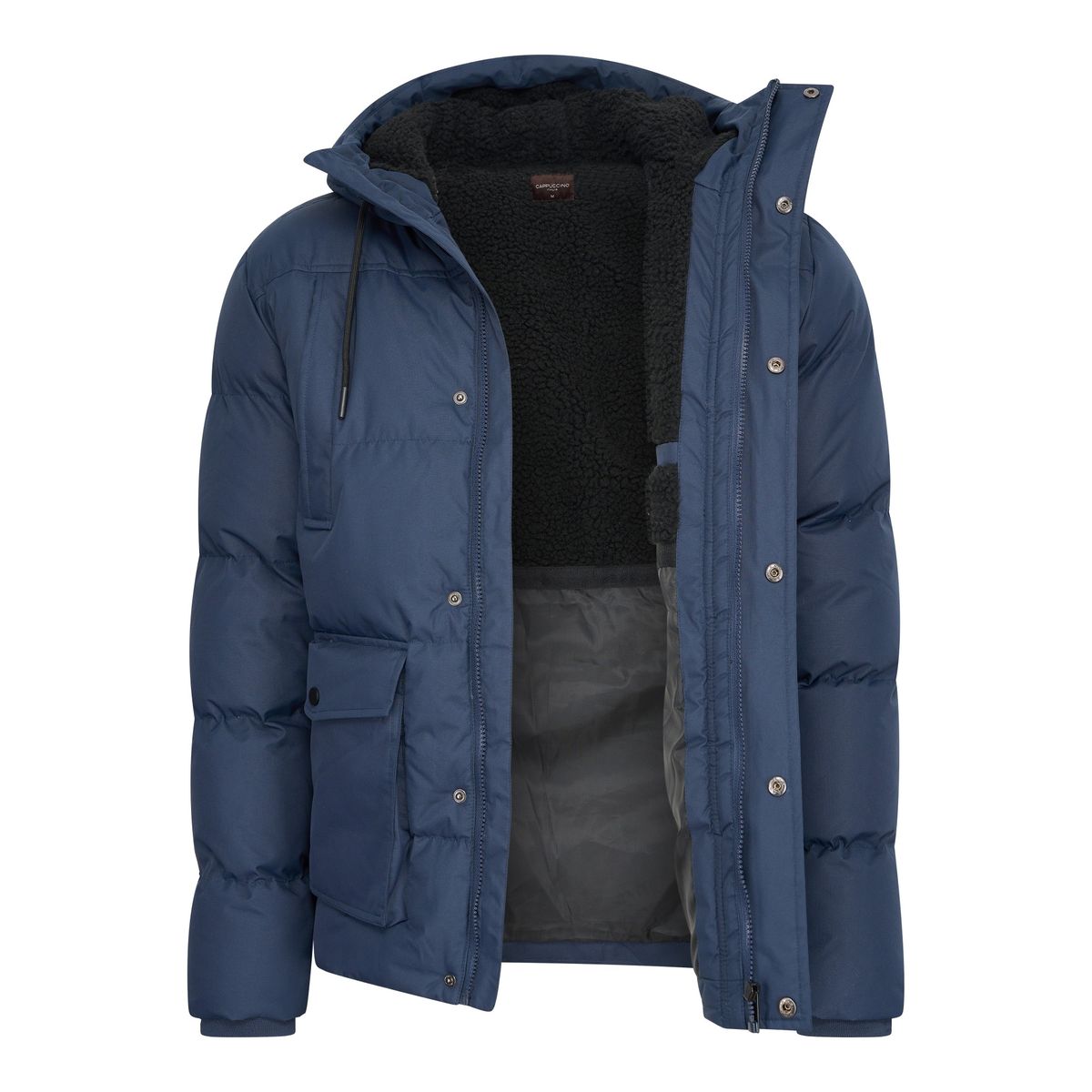 Wattierte Pufferjacke mit Kapuze
