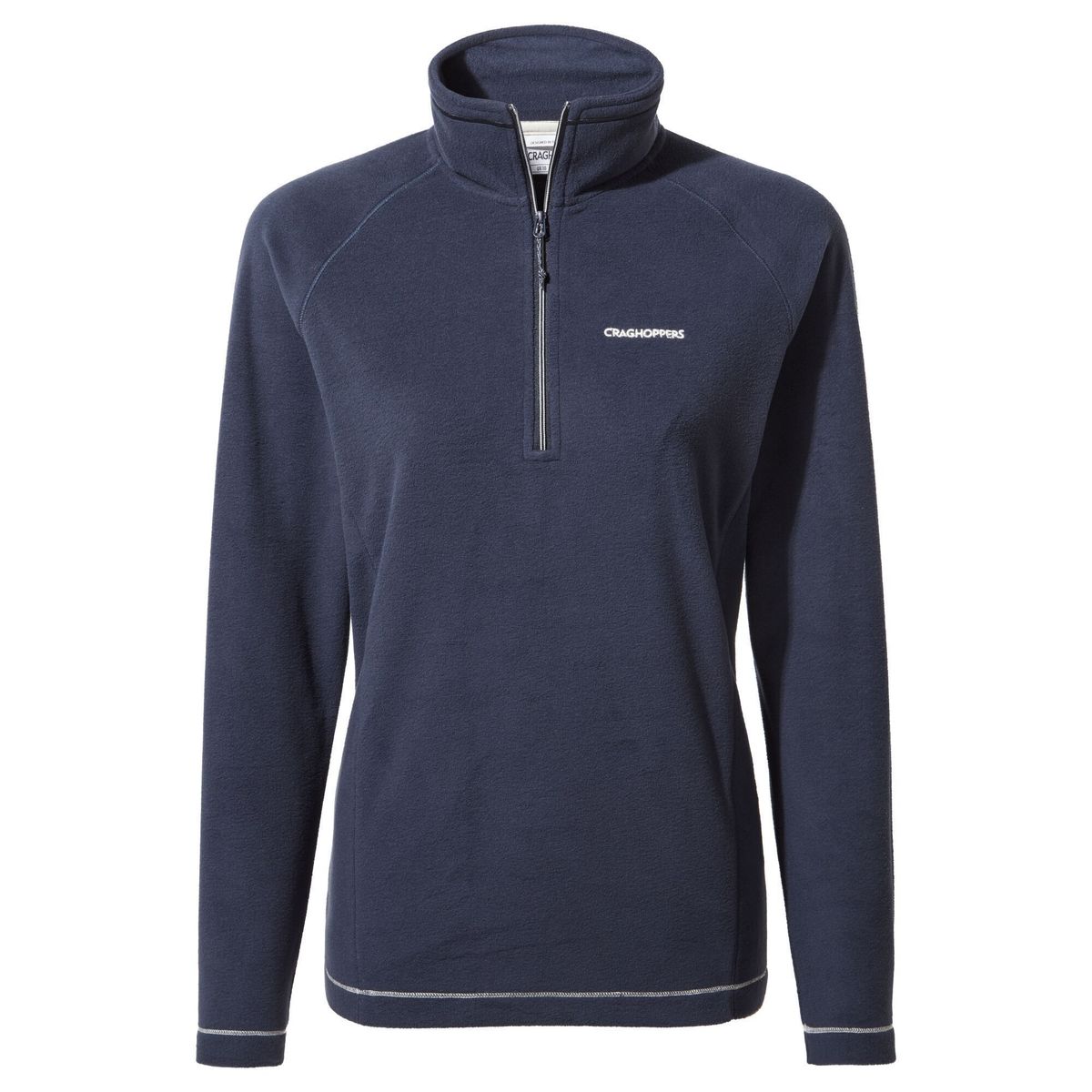 Damen Microfleece Pullover mit halbem Reißverschluss