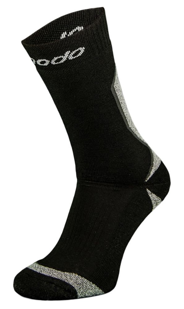 COMODO - Chaussettes Chaudes Laine Merinos 1 Paire Hiver Homme Femme - Noir