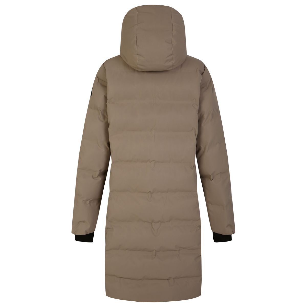 Langer gesteppter Puffer-Parka mit Kapuze