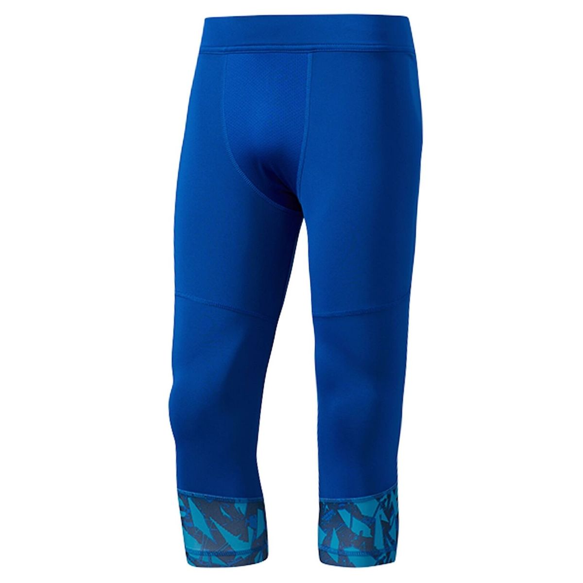 Herren Blaue 3/4 Trainingsleggings