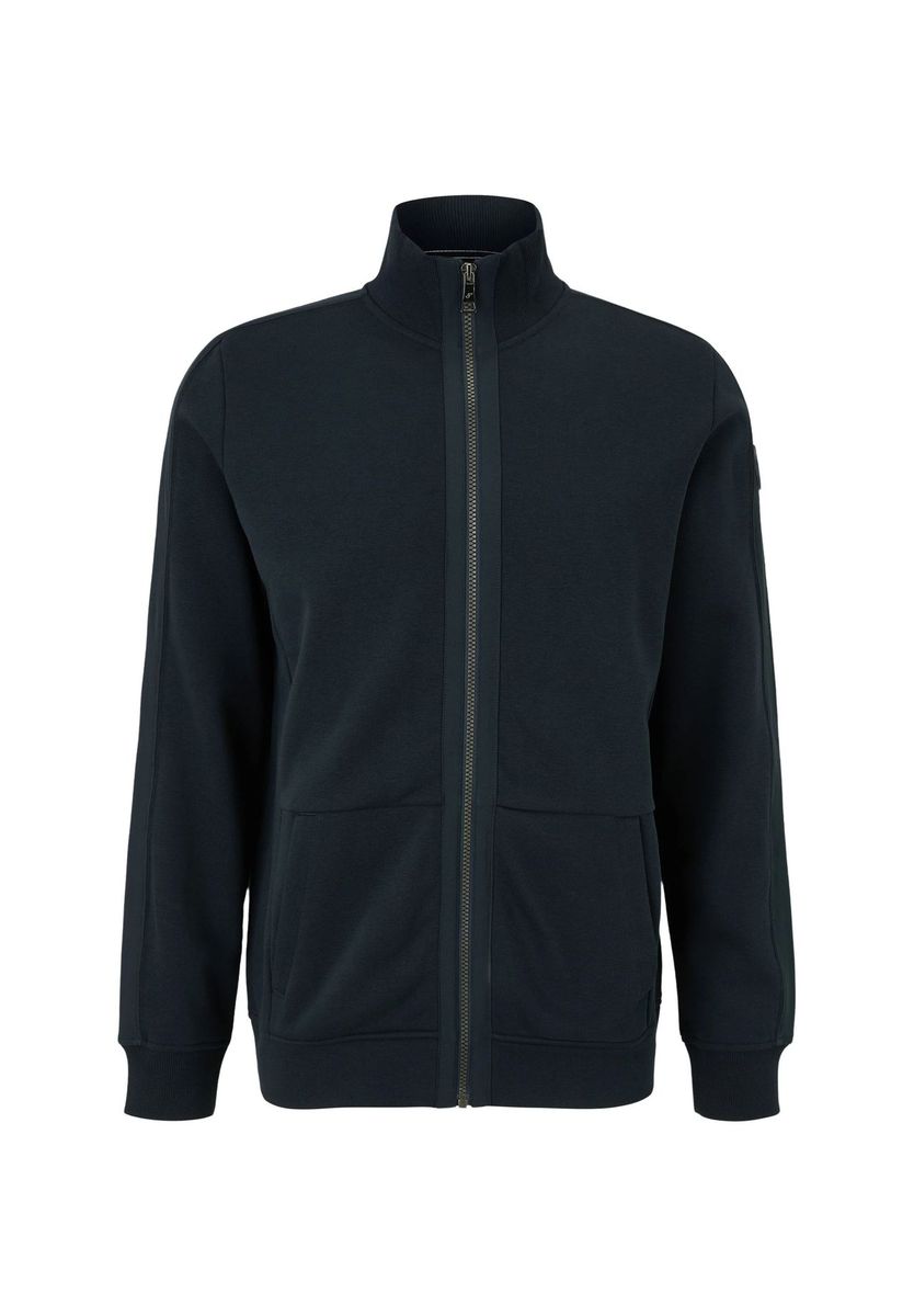 Herren Sweatshirt mit Reißverschluss und Stehkragen