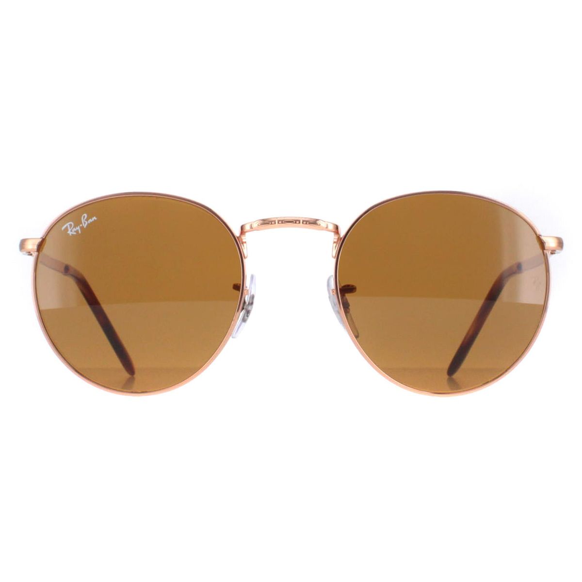 Runde Roségold Sonnenbrille