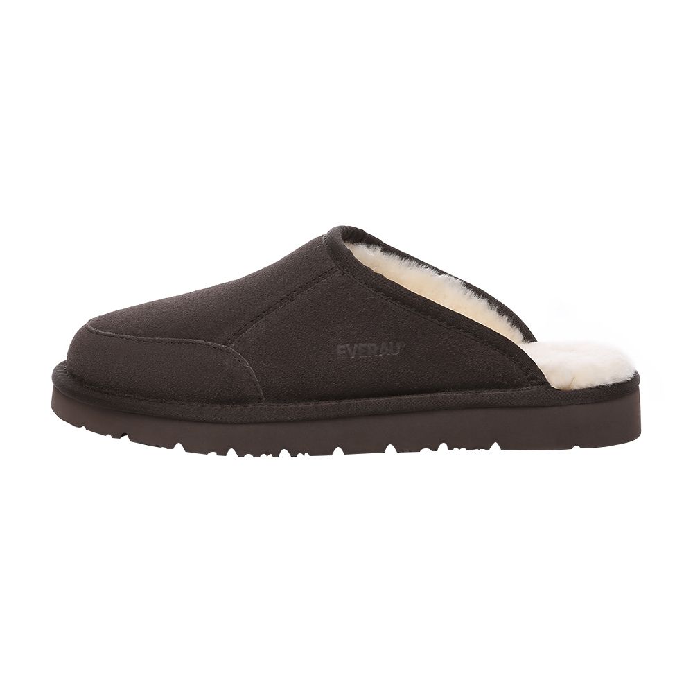 Herren Hausschuhe aus Wildleder Shearling
