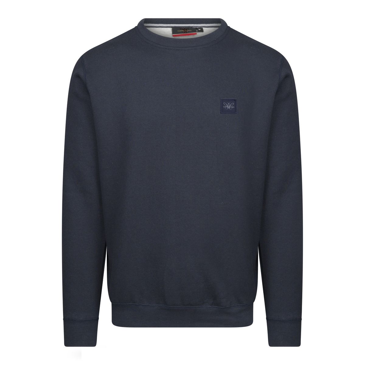 Marineblaues Sweatshirt mit Rundhalsausschnitt
