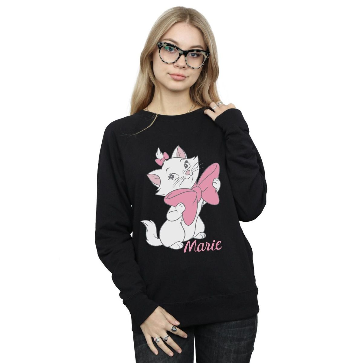 Crew-Neck-Sweatshirt mit Charakter-Grafik