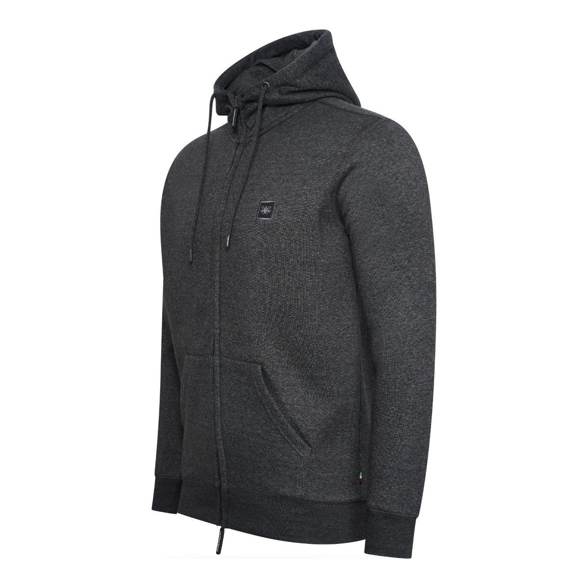 Klassischer Fleece-Hoodie mit Reißverschluss