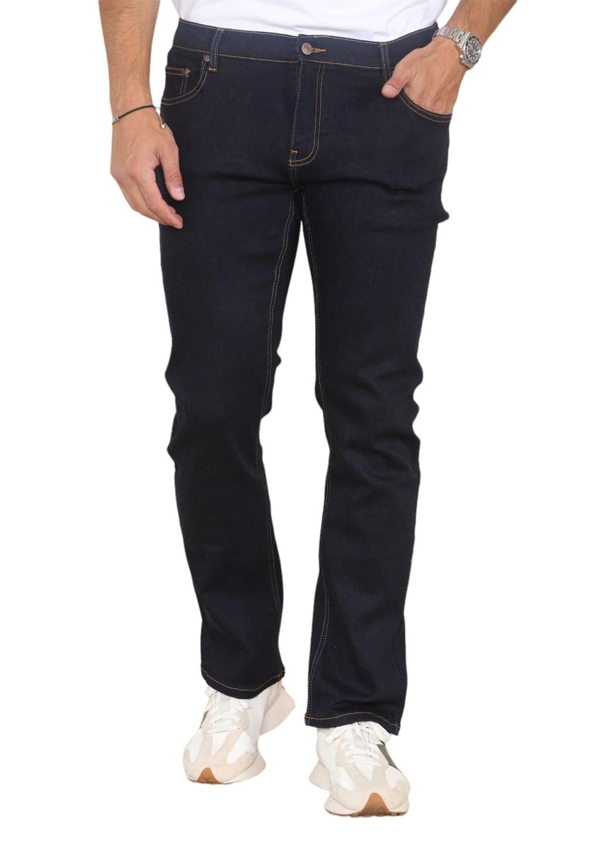 Gerade geschnittene Hyper-Stretch-Denim-Jeans