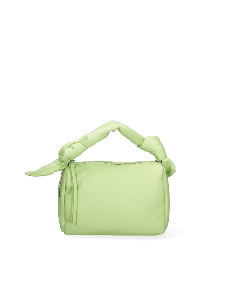 Grüne Handtasche mit Knotenhenkel