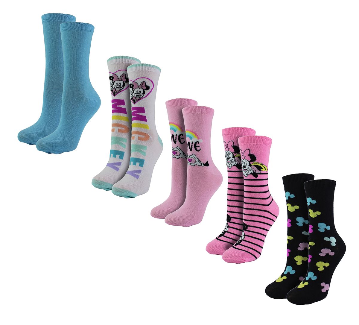 Minnie Mouse Socken Set, 5 Paar