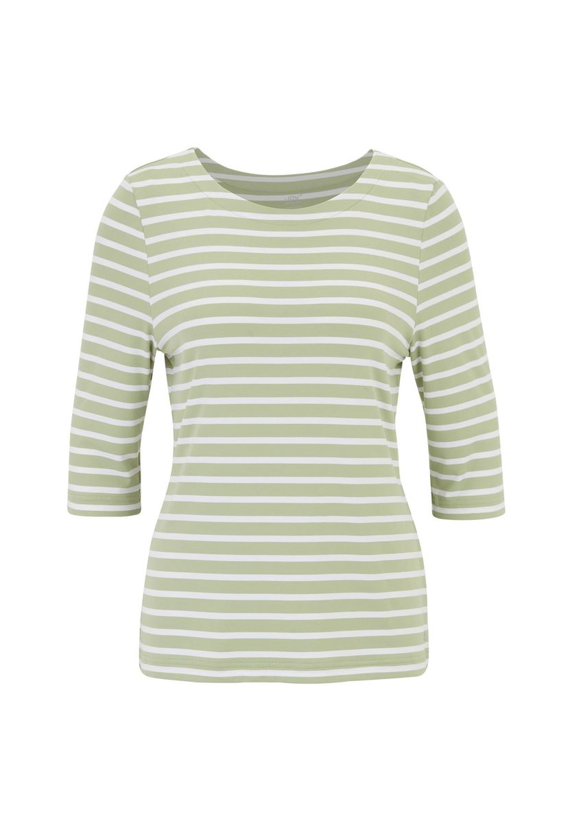 Gestreiftes 3/4-Arm T-Shirt