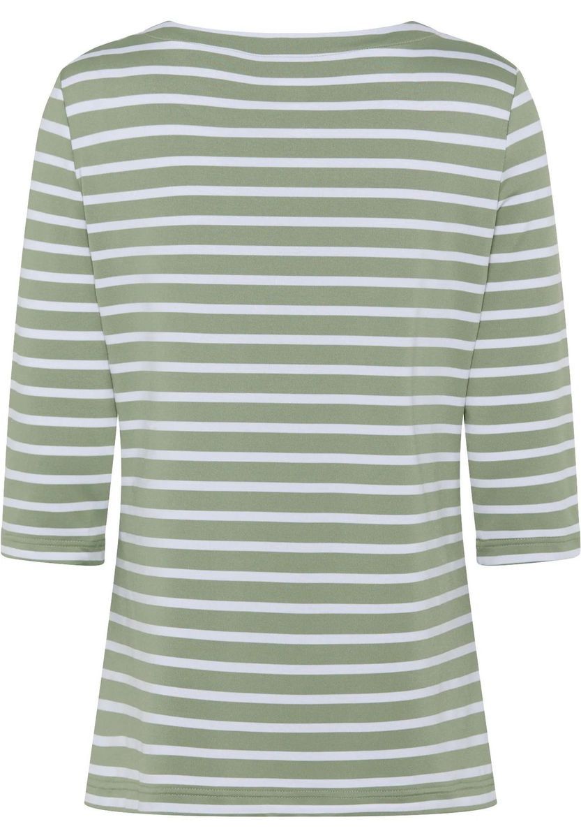 Gestreiftes 3/4-Arm T-Shirt