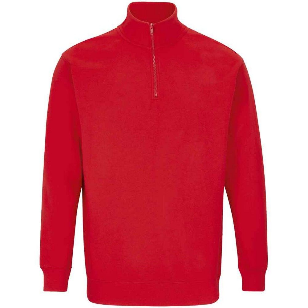 Unisex Fleece-Sweatshirt mit Viertelreißverschluss