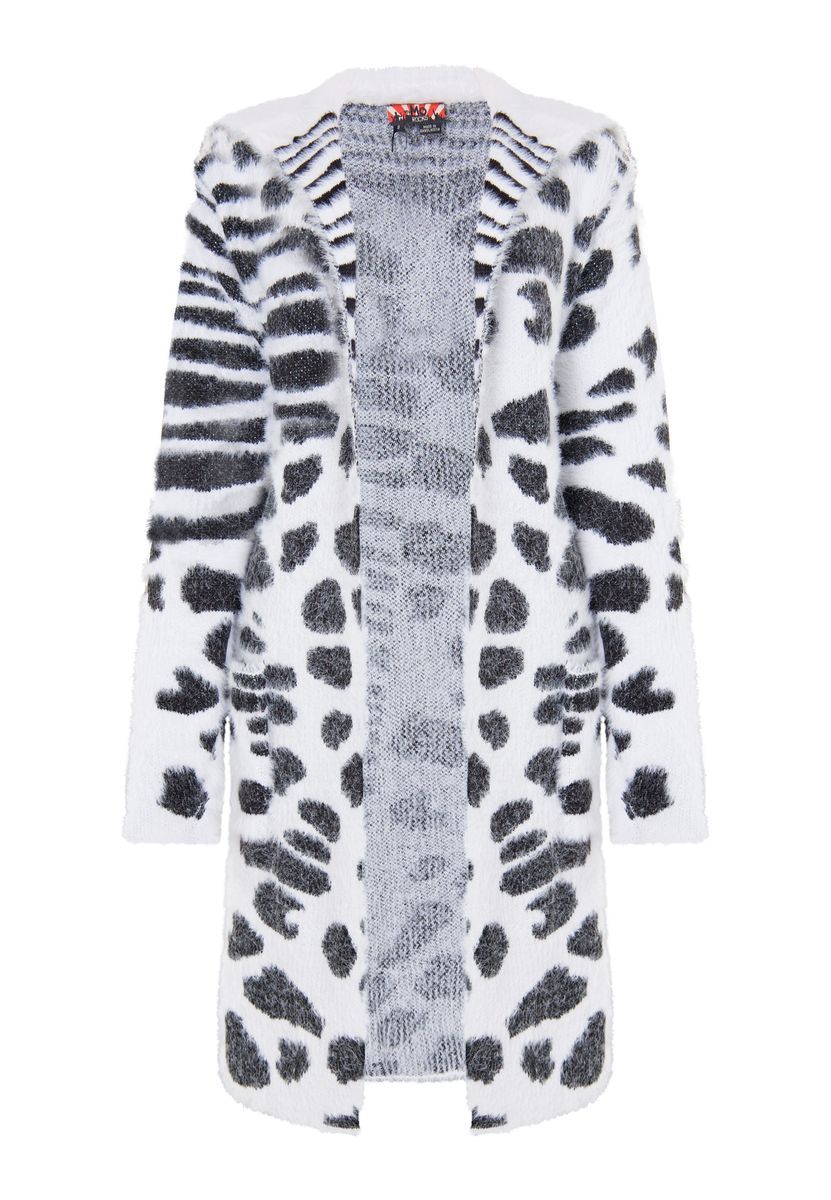 Mymo Strickcardigan Damen weiss