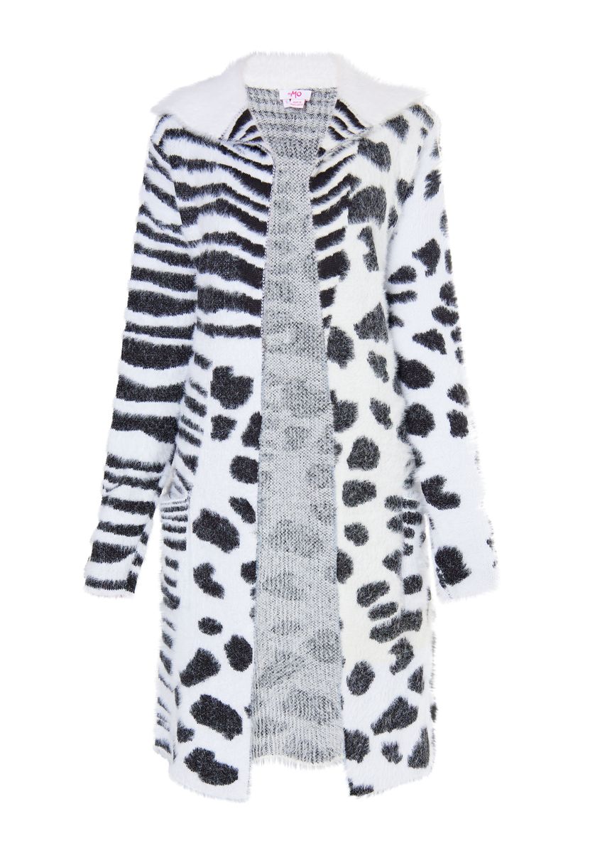 Mymo Strickcardigan Damen weiss