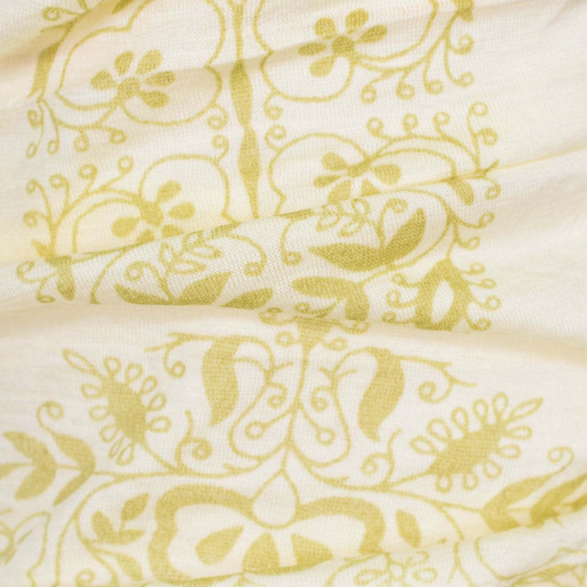 Fleece-gefütterter Schlauchschal mit Blumenmuster
