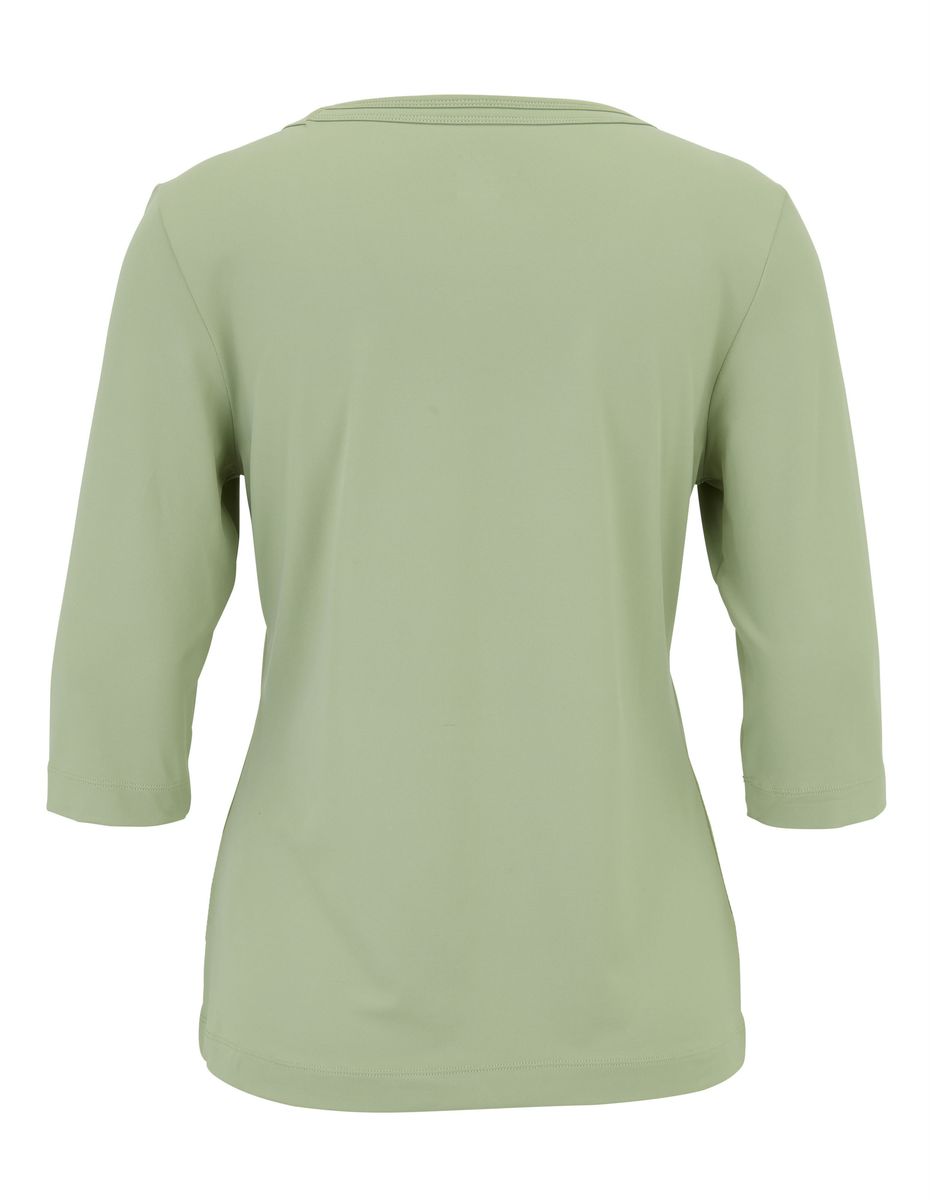 Bequemes 3/4-Arm Rundhals-Shirt