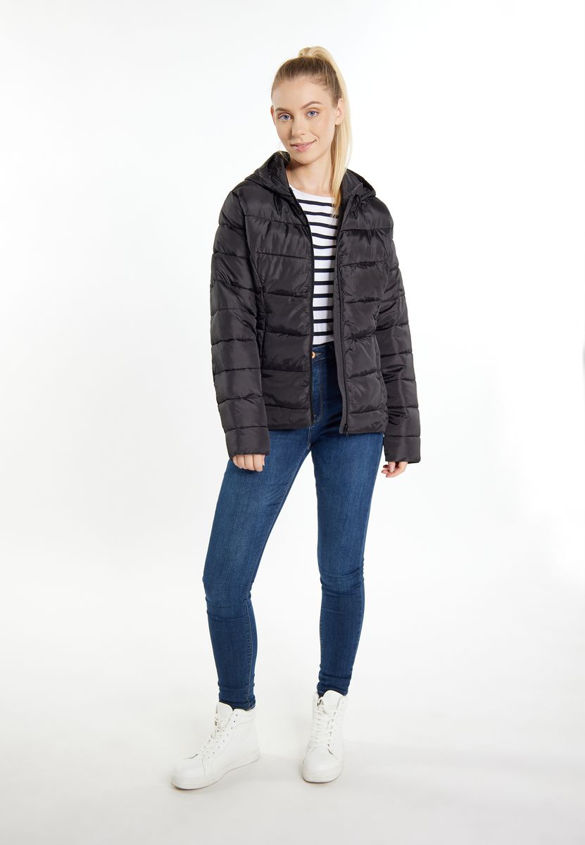 Wattierte Steppjacke mit Kapuze