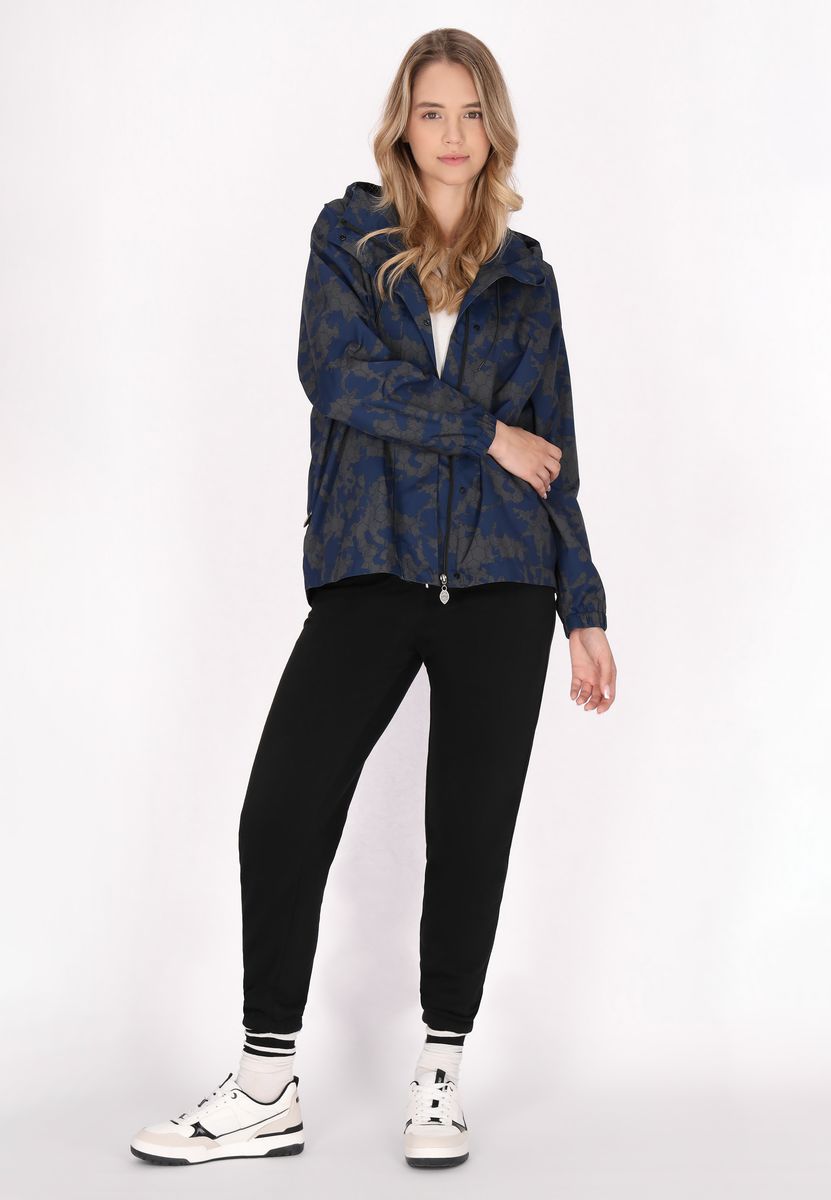 Übergroßer Anorak mit Camouflage-Muster