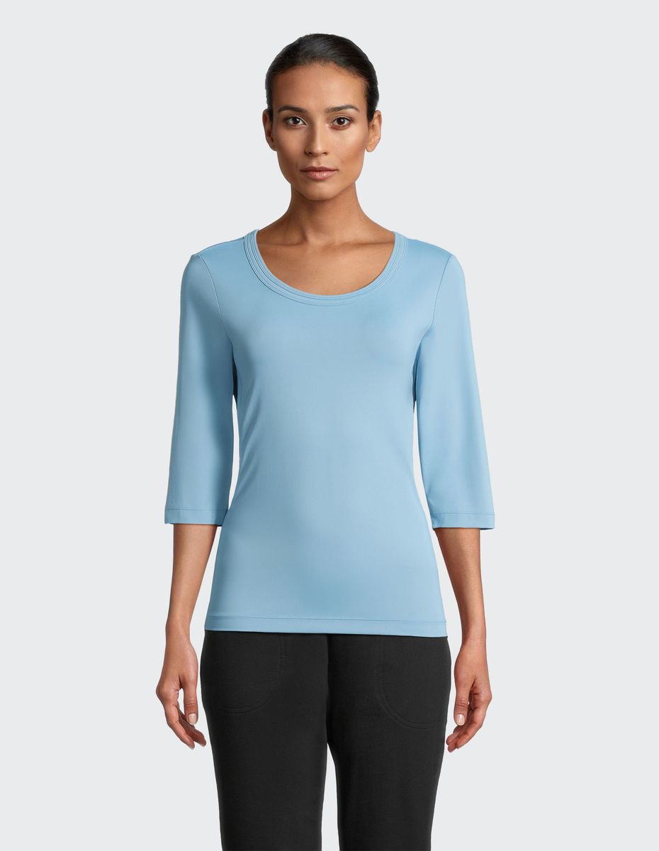 Damen 3/4-Arm Rundhals Shirt