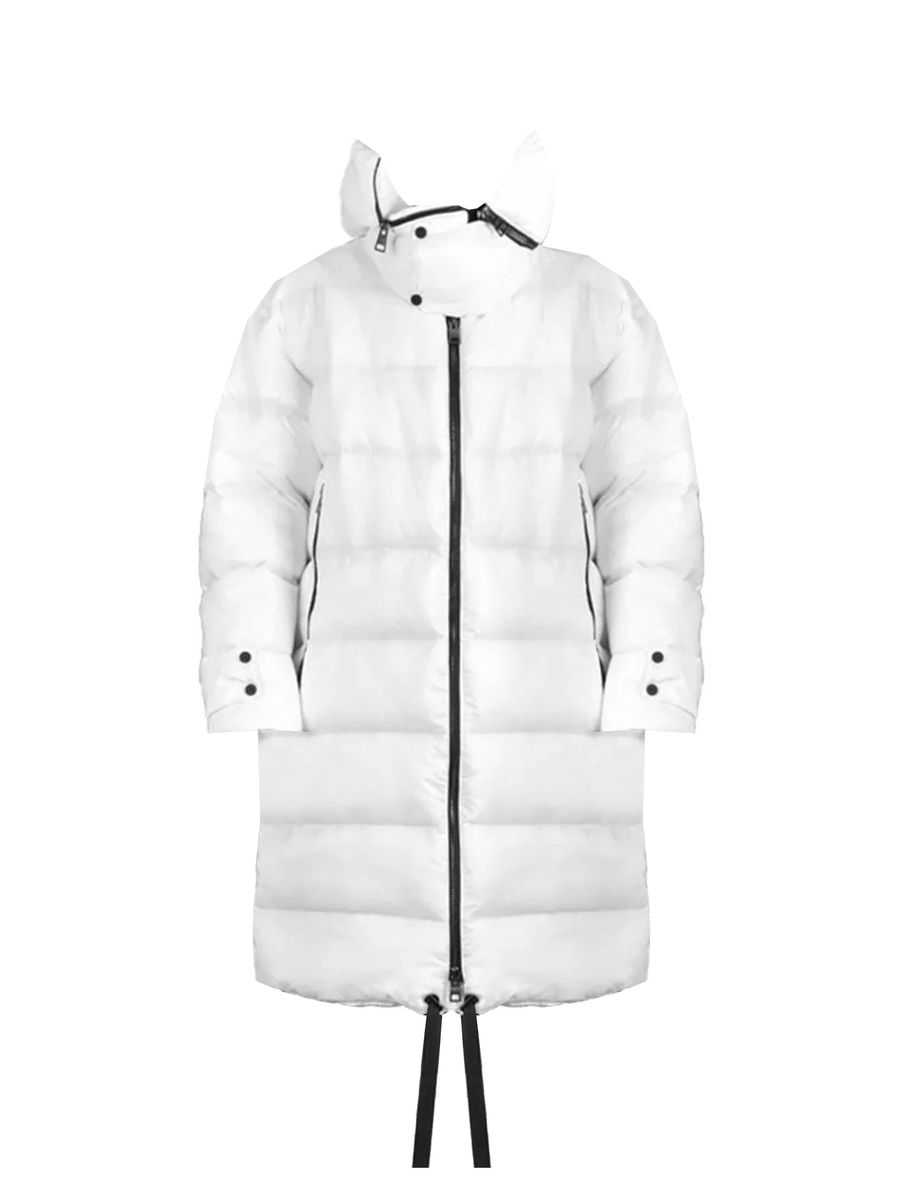 Gesteppter Longline Puffer Mantel mit Kapuze