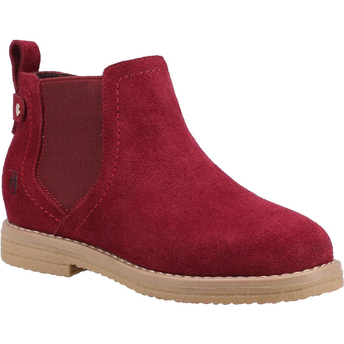 Hush Puppies Girls Mini Maddy Wildlederstiefel (Burgund)