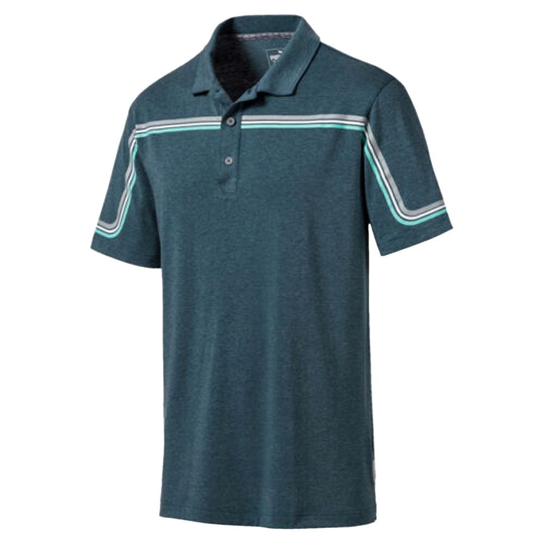 Herren Golf Poloshirt mit Streifen