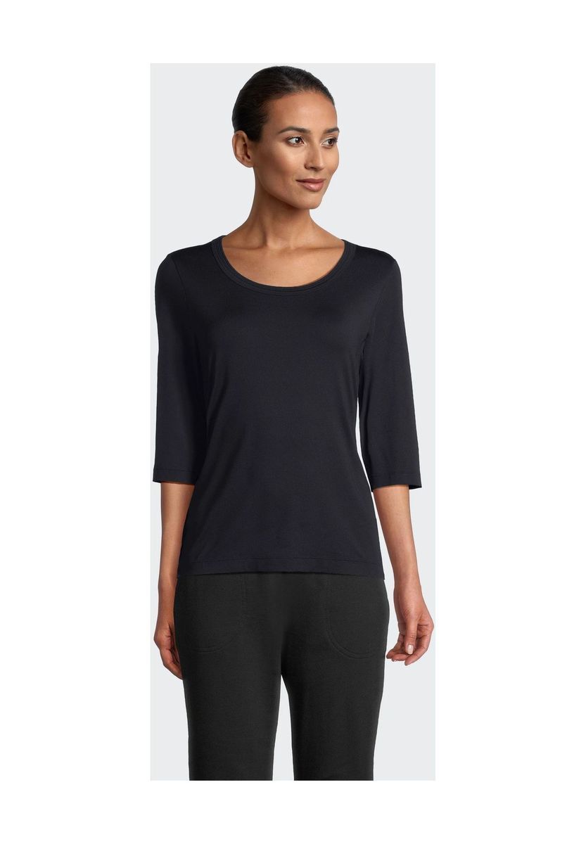 Klassisches 3/4-Arm Shirt mit Rundhalsausschnitt