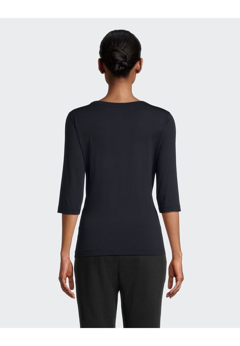 Klassisches 3/4-Arm Shirt mit Rundhalsausschnitt