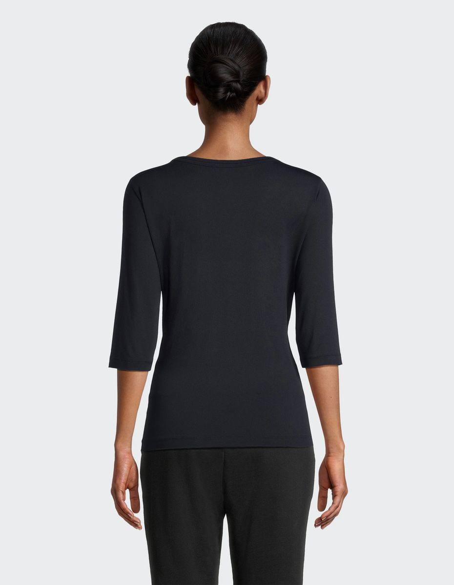 Klassisches 3/4-Arm Shirt mit Rundhalsausschnitt