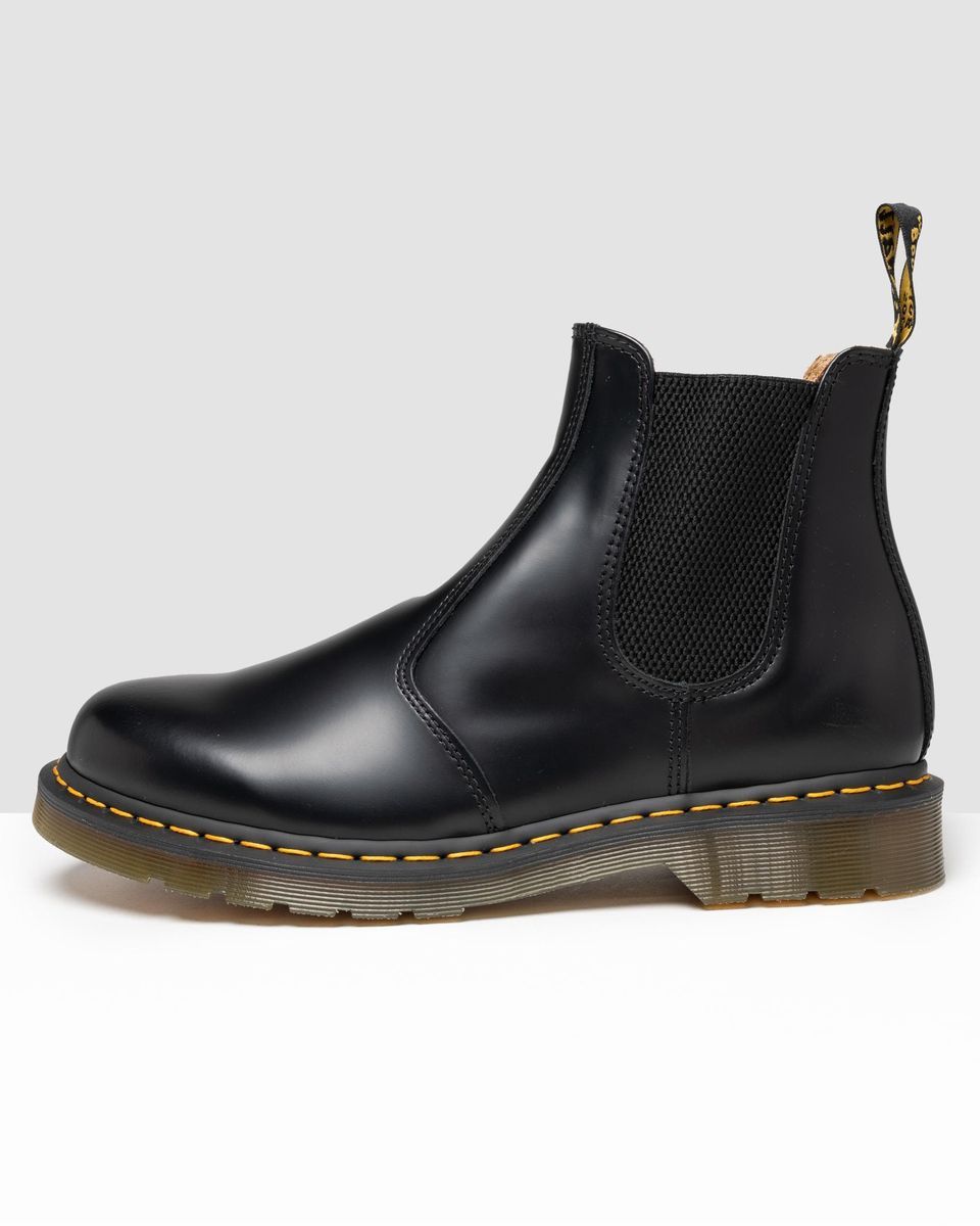 Schwarzer Chelsea Boot aus Leder mit Naht