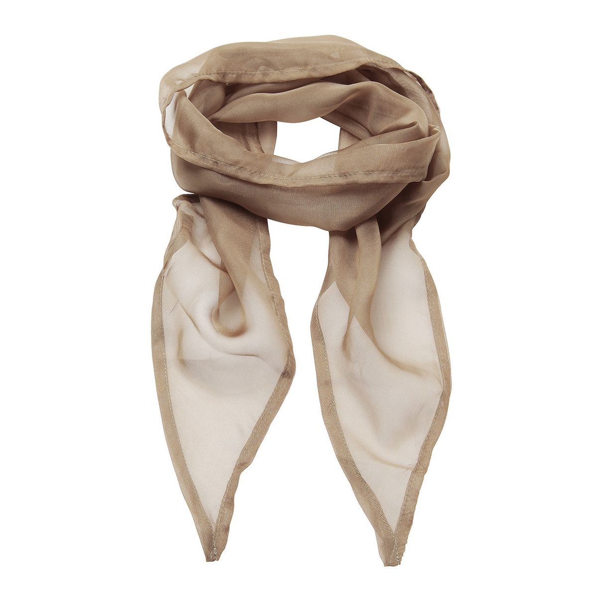 Transparenter einfarbiger Chiffon-Schal