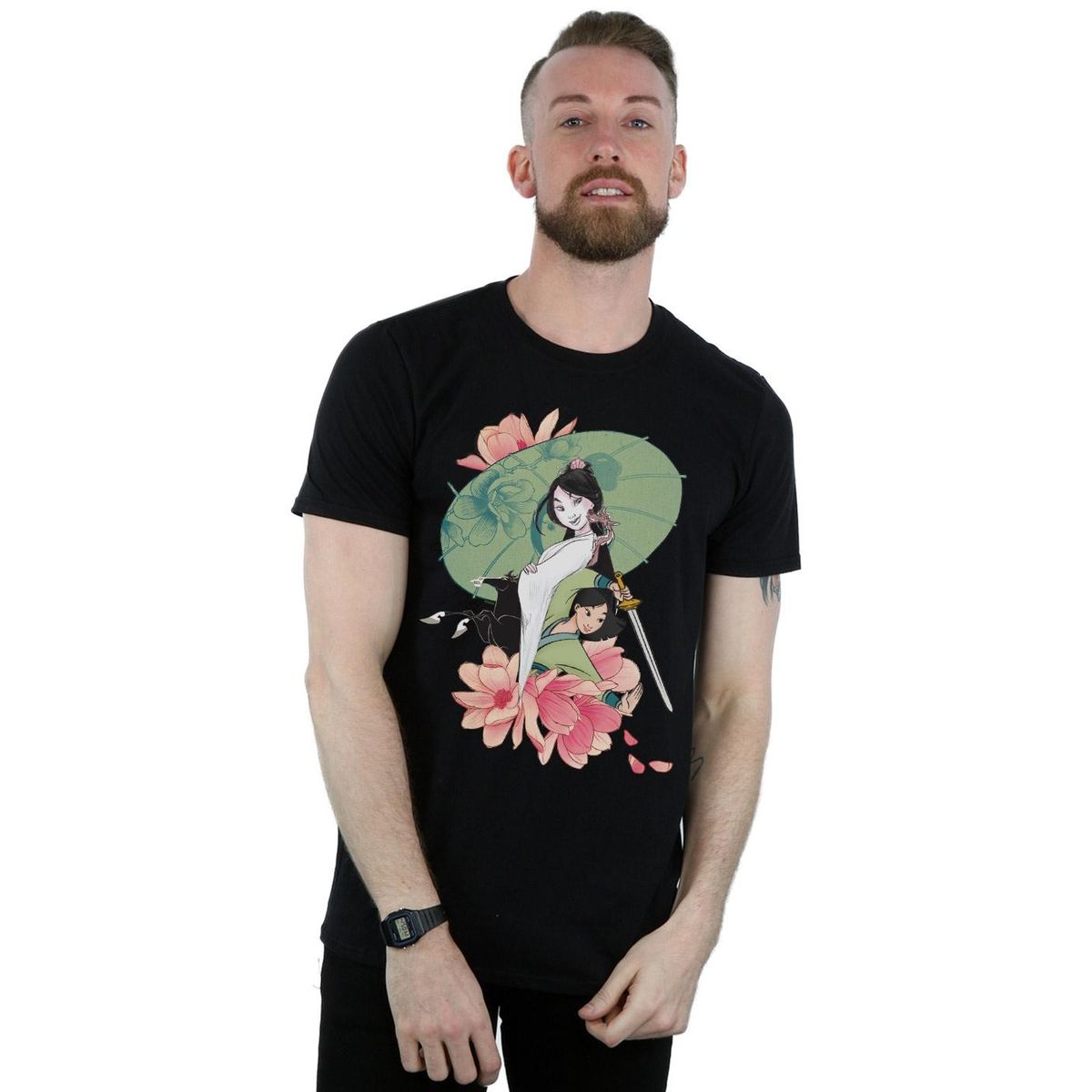 Mulan Magnolien Grafik-T-Shirt