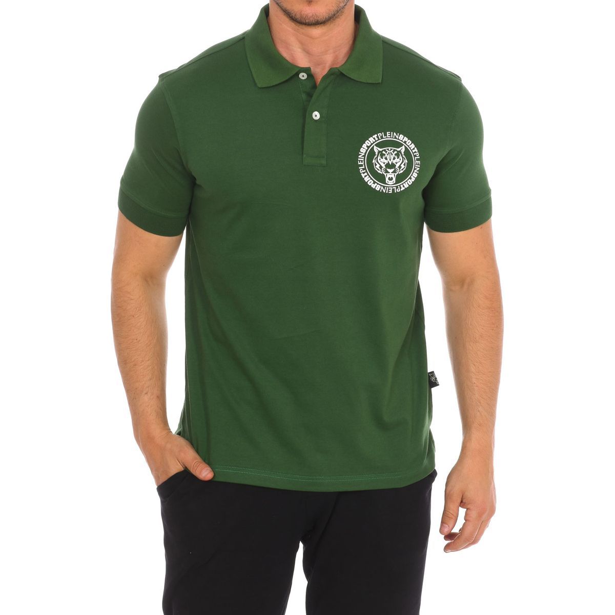 Herren Kurzarm-Polohemd mit Grafik