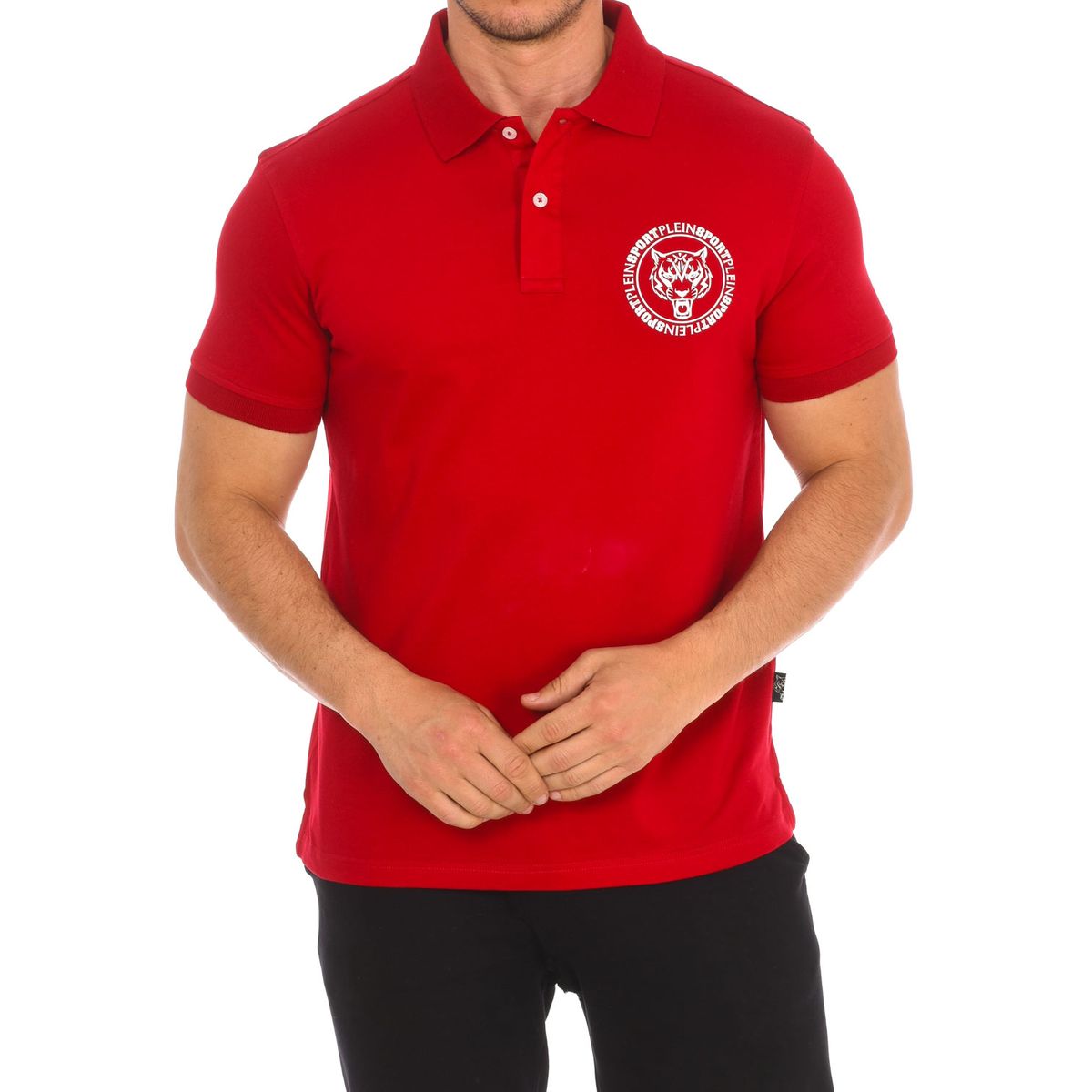 Herren Kurzarm-Polohemd mit Grafik